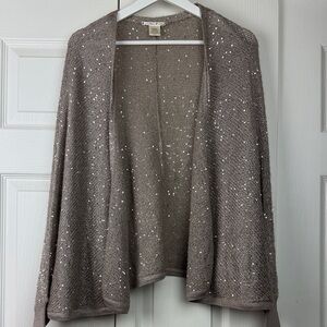 Willow & Clay Taupe Sequin Shrug